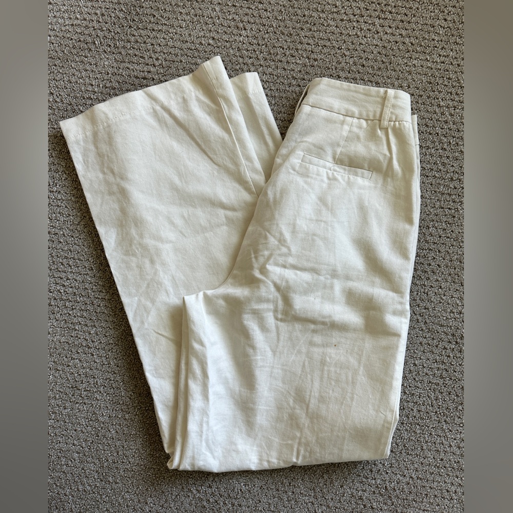 Princess Polly Cream Linen Trousers – Women’s Size 4 (US) - Picture 3 of 3